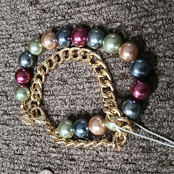 2 ITEMS LIZ CLAIBORNE WOMEN'S FASHION JEWELRY BRACELETS BUNDLE OF 2 - Picture 3 of 9